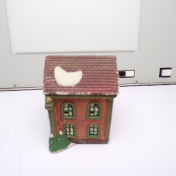 Cobblestone Corners Village FIRE STATION Ceramic Building 2001 Vintage No Light - Picture 2 of 7